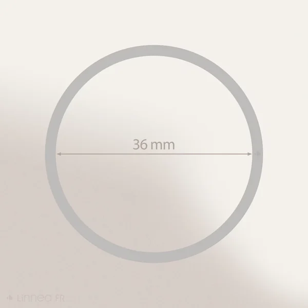 Anneaux en métal à pince diamètre 36 mm ADAGIO par lot de 10