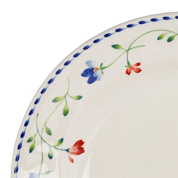 Assiette creuse en faïence fleurs multicolores d23cm - Marinette