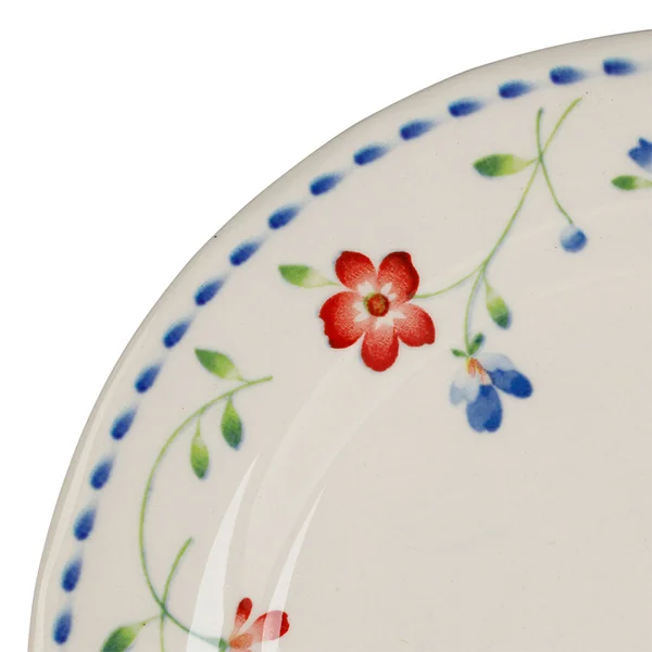 Assiette à dessert en faïence fleurs multicolores d20cm - Marinette