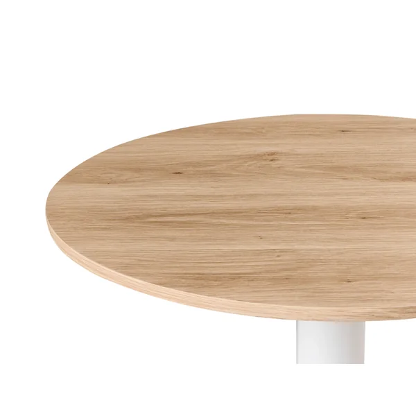 Bar Table MORELLA Light Brown/ White 60 cm 60 cm