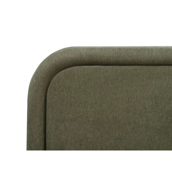 Bed Faux Linen LAVARDENS 180 x 200 cm (EU Super King) Green