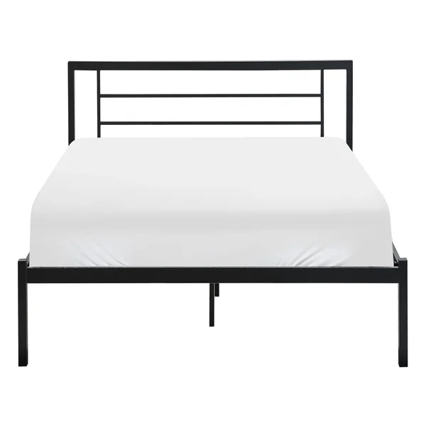 Bed Metal CUSSET 120 x 200 cm (EU Small Double) Black