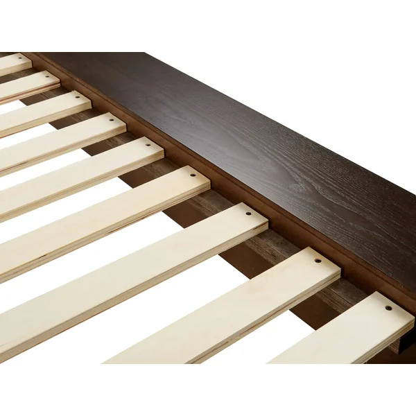 Bed ZEN 160 x 200 cm (EU King Size) Dark Ash Wood