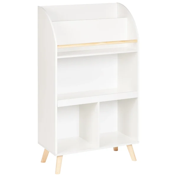 Bibliothèque 3 étagères LILOET 102 cm Blanc