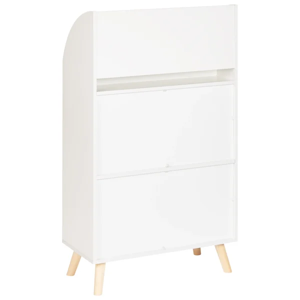 Bibliothèque 3 étagères LILOET 102 cm Blanc