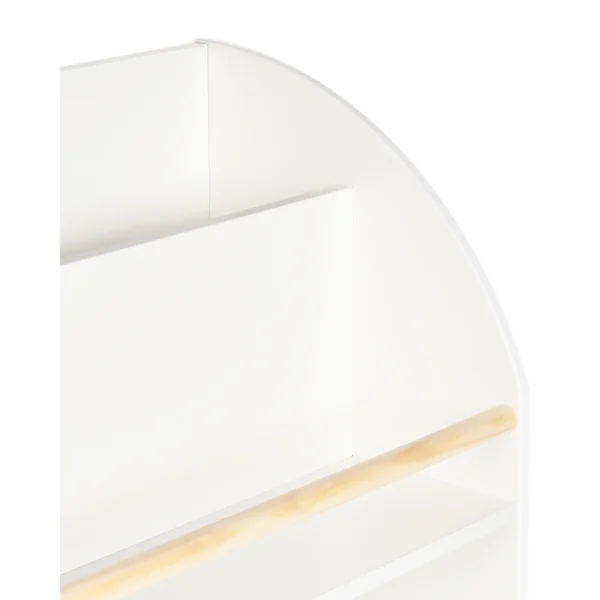 Bibliothèque 3 étagères LILOET 102 cm Blanc