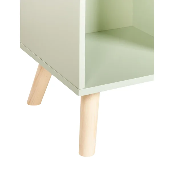 Bibliothèque 3 étagères LILOET 102 cm Vert clair