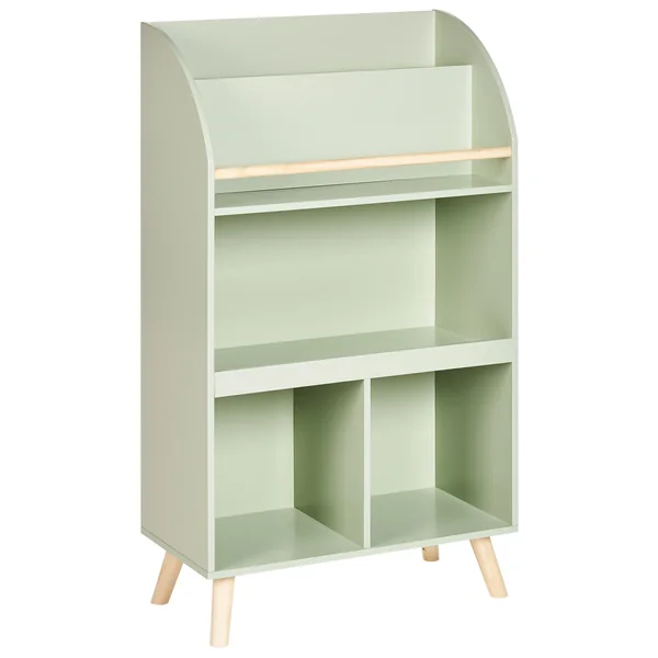 Bibliothèque 3 étagères LILOET 102 cm Vert clair