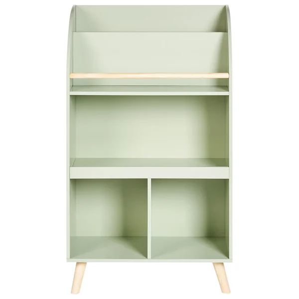 Bibliothèque 3 étagères LILOET 102 cm Vert clair