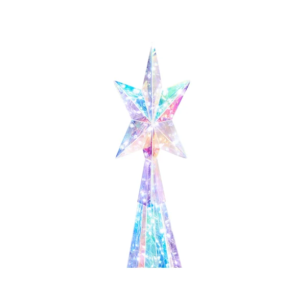 Buitendecoratie LED ICELAND Kerstboom 120 cm Meerkleurig