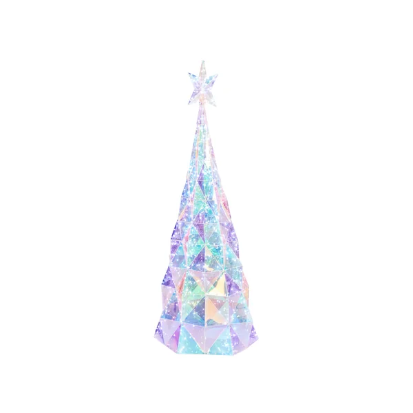 Buitendecoratie LED ICELAND Kerstboom 120 cm Meerkleurig