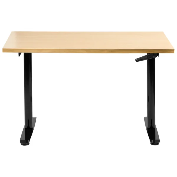 Bureau réglable en hauteur manuellement DESTINAS Noir/marron clair 120 cm 72 cm