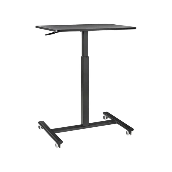 Bureau réglable manuellement en hauteur pour ordinateur portable ACADEMIA Noir 65 cm 48 cm