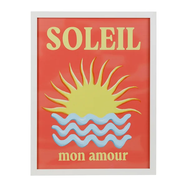 Cadre déco soleil multicolore 32x42cm - Gallery