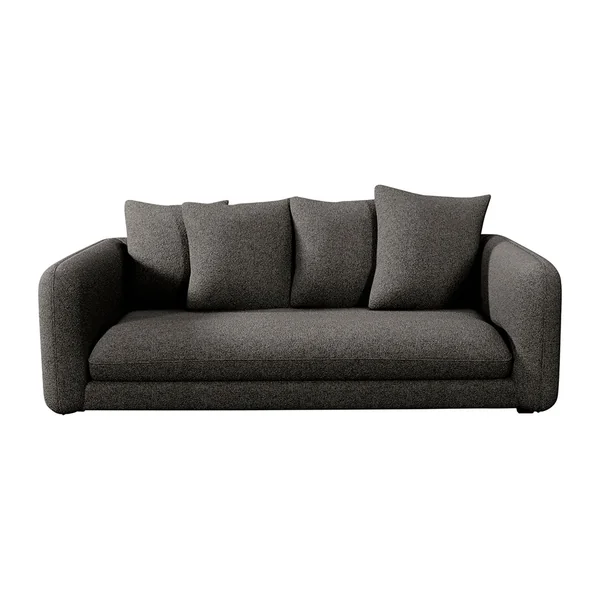 Canapé convertible bultex 3 places Basile - Tissu Texturé - Jazz Gris graphite