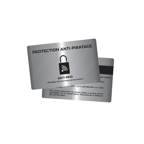 CARTE ANTI PIRATAGE RFID METALLIQUE