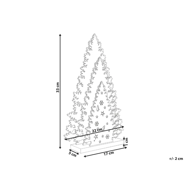 Christmas Decoration LED EMMESAN Christmas Tree 33 cm White