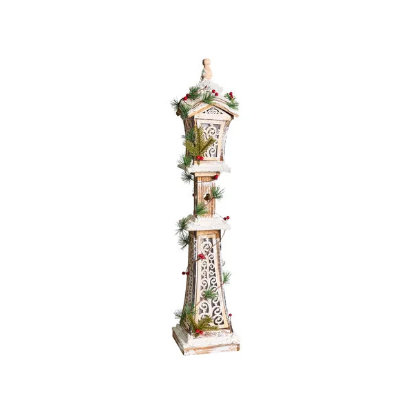 Christmas Decoration LED LIESVESI Post Lamp 80 cm Light Brown