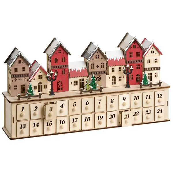 Christmas Decoration LED VISTERFLO Advent Calendar 24 cm Light Brown