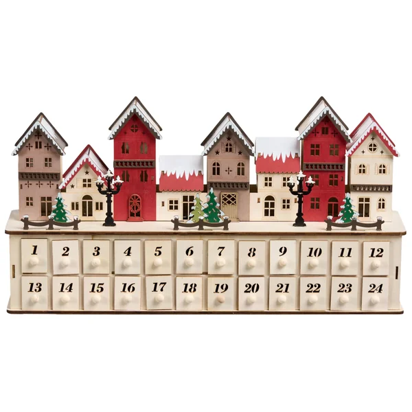 Christmas Decoration LED VISTERFLO Advent Calendar 24 cm Light Brown