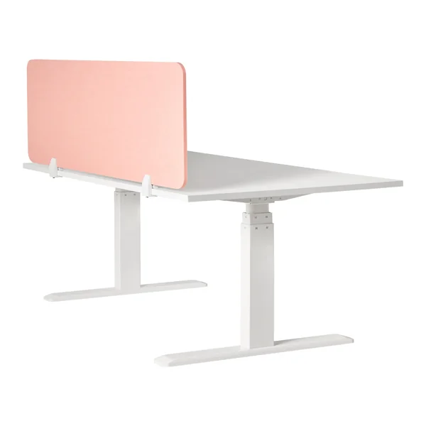 Cloison amovible de bureau SPLIT 160 x 50 cm Rose pêche