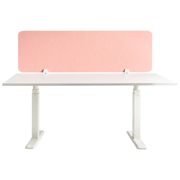 Cloison amovible de bureau SPLIT 160 x 50 cm Rose pêche