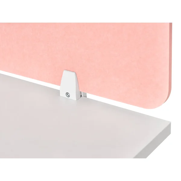 Cloison amovible de bureau SPLIT 80 x 50 cm Rose pêche