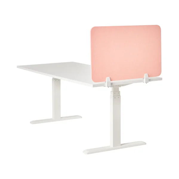 Cloison amovible de bureau SPLIT 80 x 50 cm Rose pêche