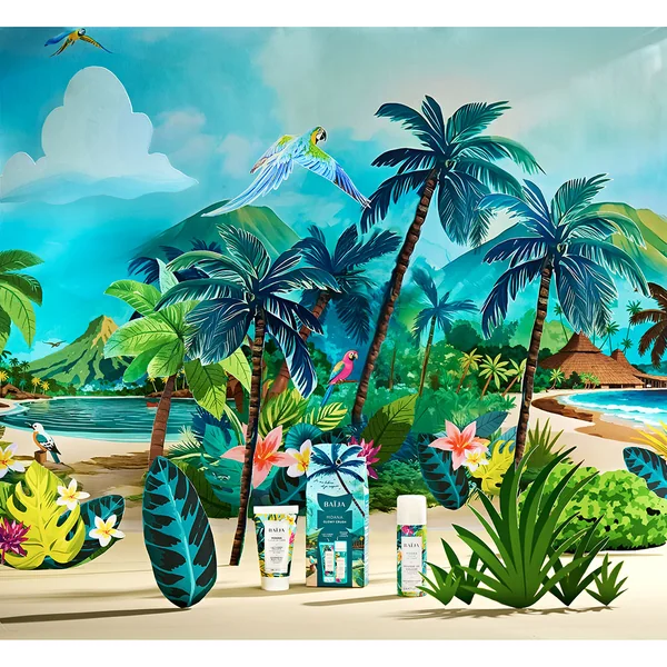 Coffret mousse de douche et lait corps pailleté - Moana