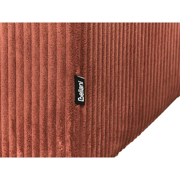 Corner Seat LEMVIG Corduroy Golden Brown Left Hand