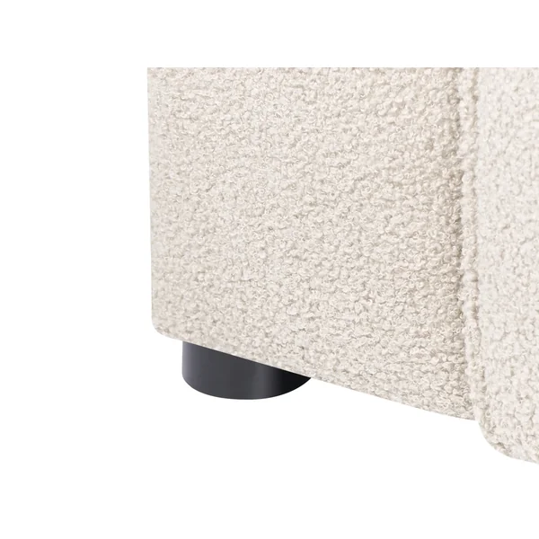 Corner Sofa 3 Seater FAABORG Boucle Beige Left Hand