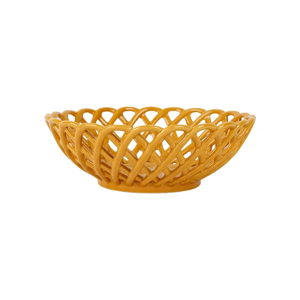 Coupe en grès moutarde d20cm - Colorea