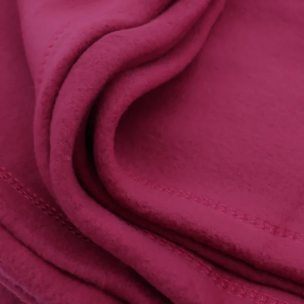 Couverture polaire 180x220 cm Isba violet Prune 100% Polyester 320 g/m2 traité non-feu