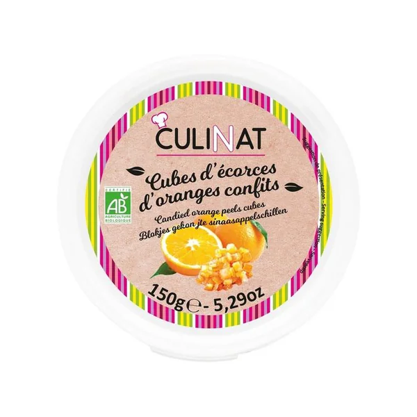 Cubes d’écorces d’oranges confites bio Culinat - 150 g