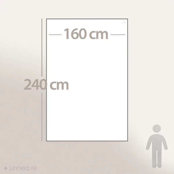 Dessus de lit polyester microfibre 160x240 cm LAZY beige galet 150 g/m2