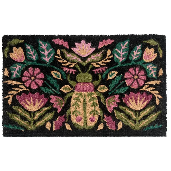 Deurmat SELAWIK Meerkleurig 45 x 75 cm Bloem Kokos