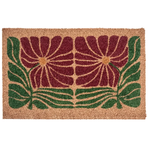 Deurmat TANALIAN Meerkleurig 50 x 80 cm Bloem Kokos