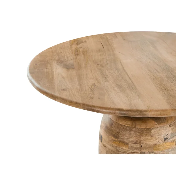 Dining Table MURTLE Light Brown 110 cm 110 cm Mango Wood