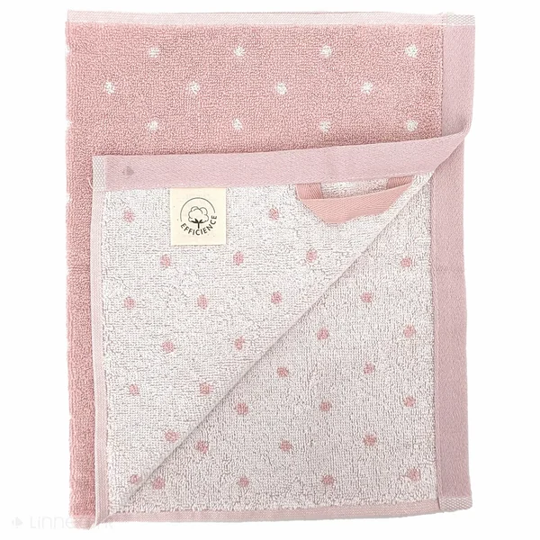 Drap de douche en coton 70X140 cm collection EFFICIENT DOTS rose flamingo