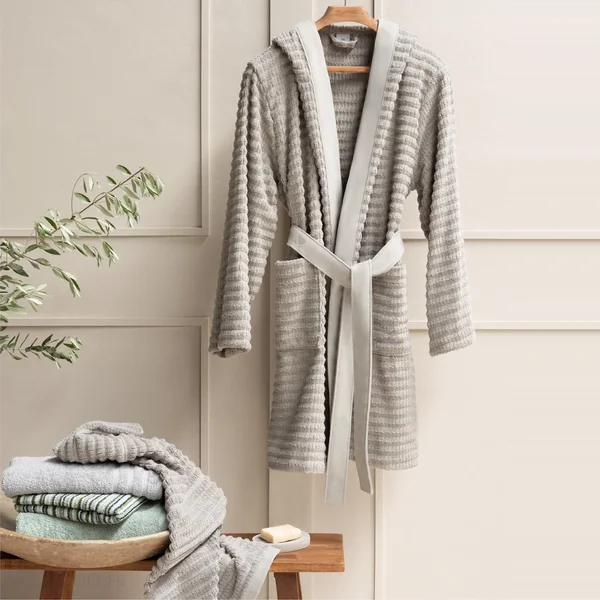 Drap de douche en fils retors 70x140 cm pur coton collection SWELL vert