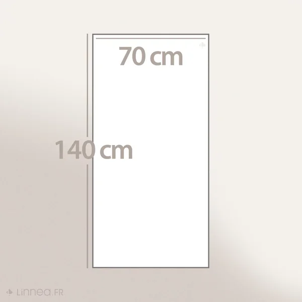 Drap de douche à rayures pur coton 70x140 cm collection BREEZE gris