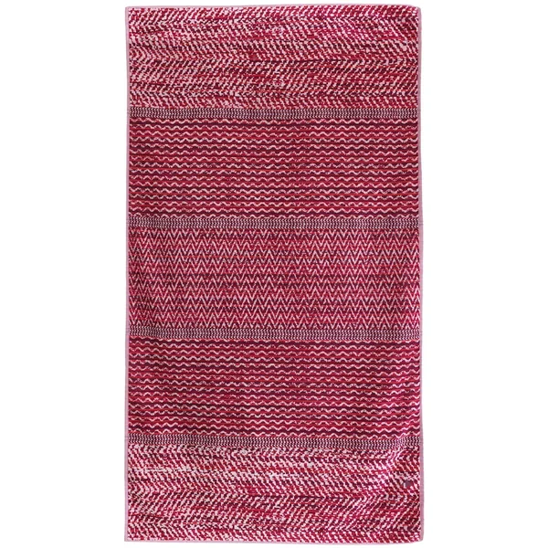 Drap de plage coton et éponge 100x180 cm MALUA 380 g/m² rouge