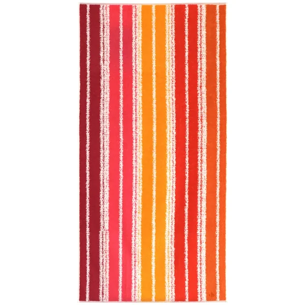 Drap de plage en coton et éponge 75x150 cm SOCOA 480 g/m² orange