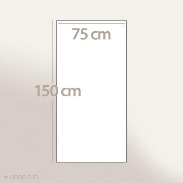 Drap de plage en coton et éponge 75x150 cm SOCOA 480 g/m² orange