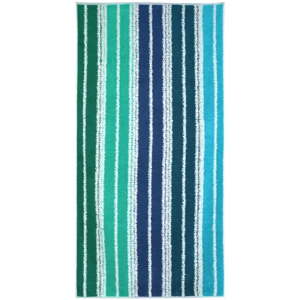 Drap de plage en coton et éponge 75x150 cm SOCOA 480 g/m² vert