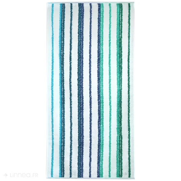Drap de plage en coton et éponge 75x150 cm SOCOA 480 g/m² vert