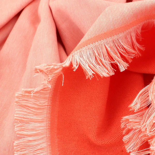 Drap de plage fouta en coton et éponge 100x180 cm SOFIA orange