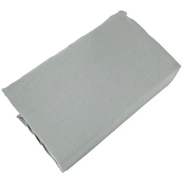 Drap housse PALACE pur coton lavé 180x200 cm bonnet 35 cm uni vert lichen