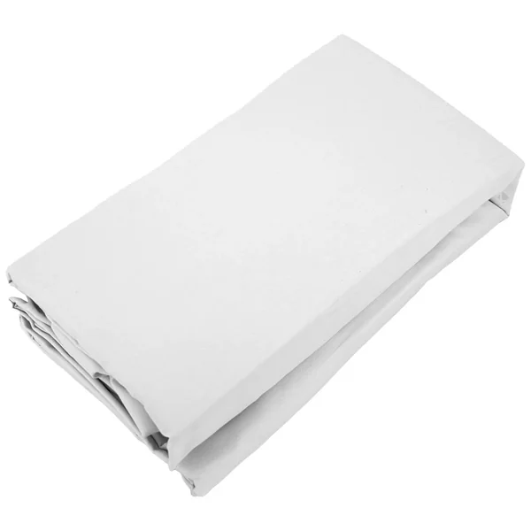 Drap housse uni 160x200 cm bonnet 35 cm percale de coton MANOIR gris Perle