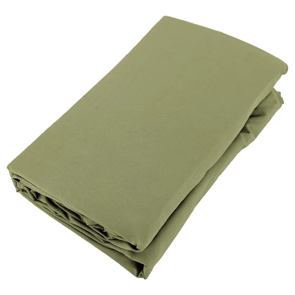 Drap housse uni 180x200 cm bonnet 35 cm percale de coton MANOIR vert Mousse